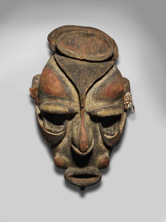 mask from the biwat river papua new guinea