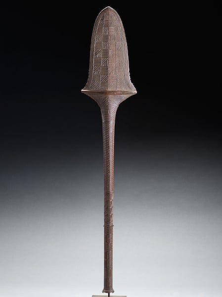 native war clubs from fiji called a kinikini