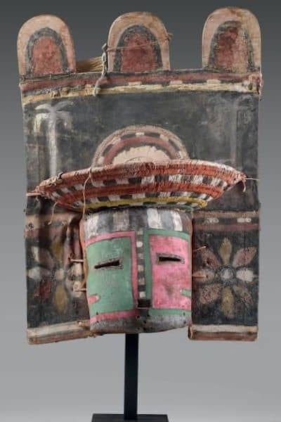 Antique tribal art Hopi Indian mask