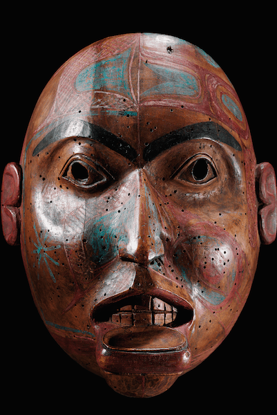 old tribal art Haida Mask