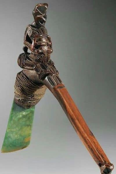 old tribal artefact Maori Adze